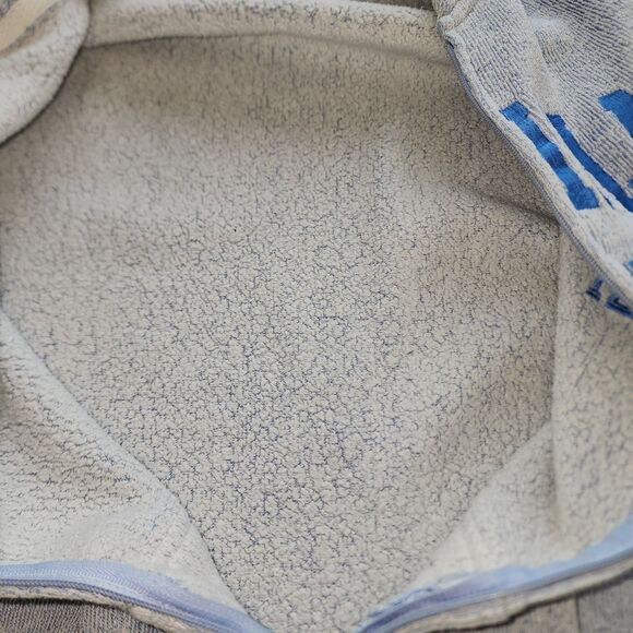 Sunsations Unisex Light Blue Terry Cloth Full Zip Hoodie Long Beach Size 2XL - Picture 4 of 10